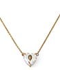 Kurt Geiger London Signature Eagle Heart Gem Short Pendant Necklace - Image 1