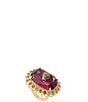 Kurt Geiger London Signature Eagle Resin Gemstone Cocktail Ring - Image 1