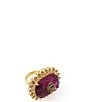 Kurt Geiger London Signature Eagle Resin Gemstone Cocktail Ring - Image 2