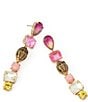 Kurt Geiger London Signature Eagle Resin Gemstone Linear Earrings - Image 2
