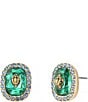 Kurt Geiger London Signature Eagle Resin Gemstone Stud Earrings - Image 5