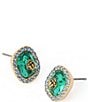 Kurt Geiger London Signature Eagle Resin Gemstone Stud Earrings - Image 6