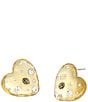 Kurt Geiger London Signature Eagle Resin Heart Statement Drop Earrings - Image 1