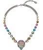 Color:Multi - Image 1 - Signature Eagle Pastel Stone Collar Necklace