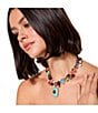 Kurt Geiger London Signature Eagle Stone Gem Statement Collar Necklace, Color:Multi - Image 3