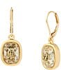 Kurt Geiger London Signature Eagle Stone Resin Drop Earrings - Image 4