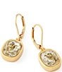 Kurt Geiger London Signature Eagle Stone Resin Drop Earrings - Image 5