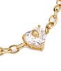 Kurt Geiger London Signature Heart Gem Charm Bracelet, Color:Crystal/Gold - Image 2
