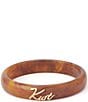 Kurt Geiger London Signature Kurt Script Resin Bangle Bracelet - Image 1
