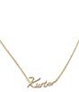 Kurt Geiger London Signature Kurt Script Short Pendant Necklace - Image 1