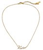 Kurt Geiger London Signature Kurt Script Short Pendant Necklace - Image 2