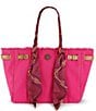 Kurt Geiger London Sloane Canvas Shopper Scarf Tote Shoulder Bag - Image 1