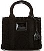 Kurt Geiger London Small Faux Fur Southbank Tote Bag, Color:Black - Image 1