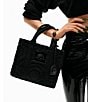 Kurt Geiger London Small Faux Fur Southbank Tote Bag, Color:Black - Image 6