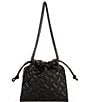 Kurt Geiger London Small Kensington Drench Drawstring Bucket Bag, Color:Black - Image 2