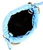 Kurt Geiger London Small Kensington Quilted Drawstring Bucket Bag, Color:Blue - Image 3