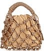 Kurt Geiger London Small Macrame Crystal Bucket Bag, Color:Bronze - Image 2