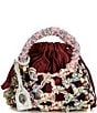 Kurt Geiger London Small Macrame Crystal Clutch, Color:Wine - Image 1
