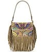Kurt Geiger London Small Oxford Suede Studded Fringe Shoulder Bag - Image 1