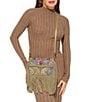 Kurt Geiger London Small Oxford Suede Studded Fringe Shoulder Bag - Image 5