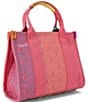 Kurt Geiger London Small Southbank Geometric Pattern Tote Bag, Color:Pink - Image 2