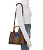 Kurt Geiger London Small Southbank Rainbow Tote Bag, Color:Green - Image 5