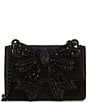 Kurt Geiger London Small Tonal Bow Rhinestone Crossbody Bag, Color:Black - Image 1