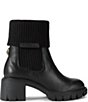 Kurt Geiger London Snug Foldover Sock Leather Eagle Ornament Chunky Ankle Booties - Image 1