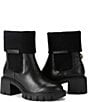 Kurt Geiger London Snug Foldover Sock Leather Eagle Ornament Chunky Ankle Booties - Image 3