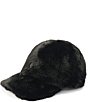 Kurt Geiger London Solid Mink Faux Fur Baseball Cap - Image 2