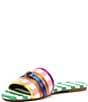 Color:Multi - Image 4 - Southbank Fabric Stripe Flat Sandals