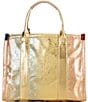 Kurt Geiger London Southbank Geometric Pattern Tote Bag, Color:Gold - Image 2