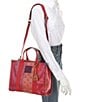 Kurt Geiger London Southbank Geometric Pattern Tote Bag, Color:Red - Image 5