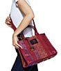 Kurt Geiger London Southbank Geometric Pattern Tote Bag, Color:Red - Image 6