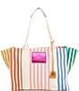 Color:Multi - Image 1 - Southbank Large Shopper Stripe Tote Bag