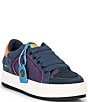 Color:Blue - Image 1 - Southbank Tag Denim Platform Sneakers