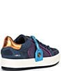 Color:Blue - Image 2 - Southbank Tag Denim Platform Sneakers