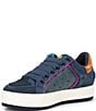 Color:Blue - Image 4 - Southbank Tag Denim Platform Sneakers