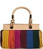 Kurt Geiger London Square Kensington Suede Fringe Bag, Color:Multi - Image 2