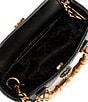 Kurt Geiger London Mini Kensington Bamboo Statement Handle Mini Tote Bag, Color:Black - Image 3