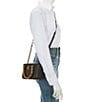 Kurt Geiger London Mini Kensington Bamboo Statement Handle Mini Tote Bag, Color:Black - Image 4