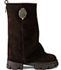 Kurt Geiger London Stomp Foldover Suede Biker Boots - Image 1