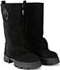 Kurt Geiger London Stomp Foldover Suede Mid Calf Biker Boots - Image 2