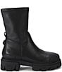 Kurt Geiger London Stomp Sock Leather Eagle Ornament Chunky Ankle Boots - Image 1
