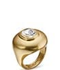 Kurt Geiger London Stone Button Cocktail Ring - Image 1