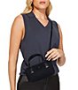 Kurt Geiger London Tiny Sloane Canvas Shopper Tote Bag - Image 2