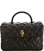 Color:Black - Image 1 - Top Handle Kensington Satchel Bag