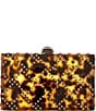 Kurt Geiger London Tortoise Rhinestone Embellished Box Clutch, Color:Dark Brown - Image 2