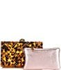 Kurt Geiger London Tortoise Rhinestone Embellished Box Clutch, Color:Dark Brown - Image 4