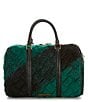 Kurt Geiger London Tweed Kensington Boston Satchel Bag, Color:Green - Image 2